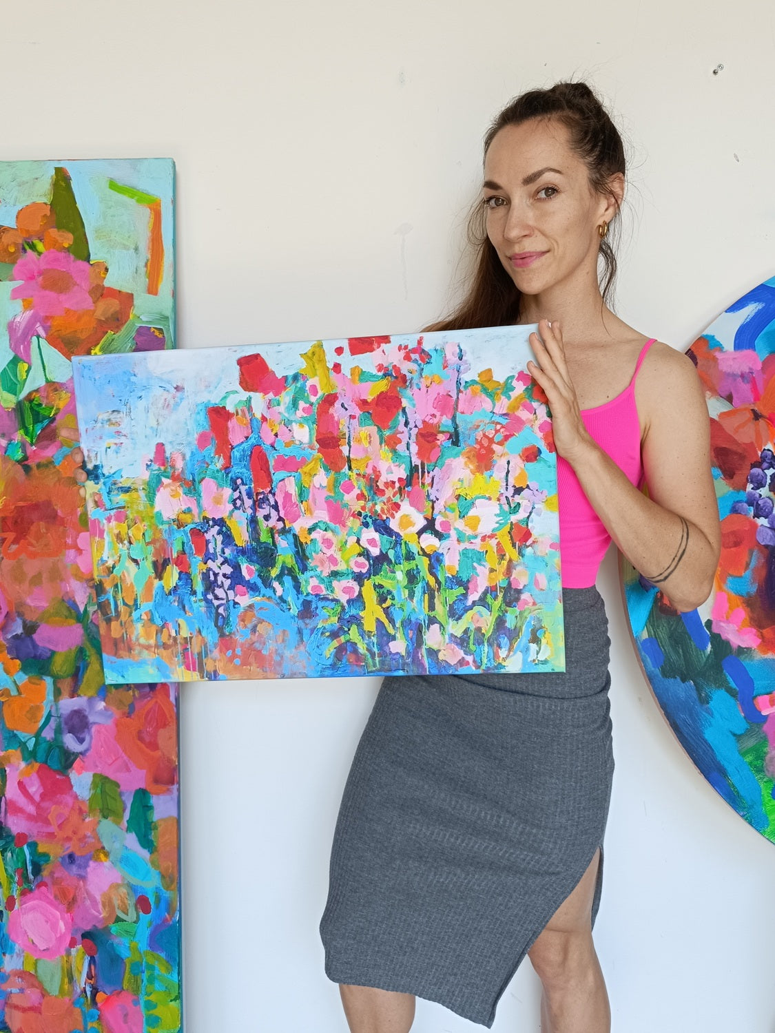 floral colorul wall art