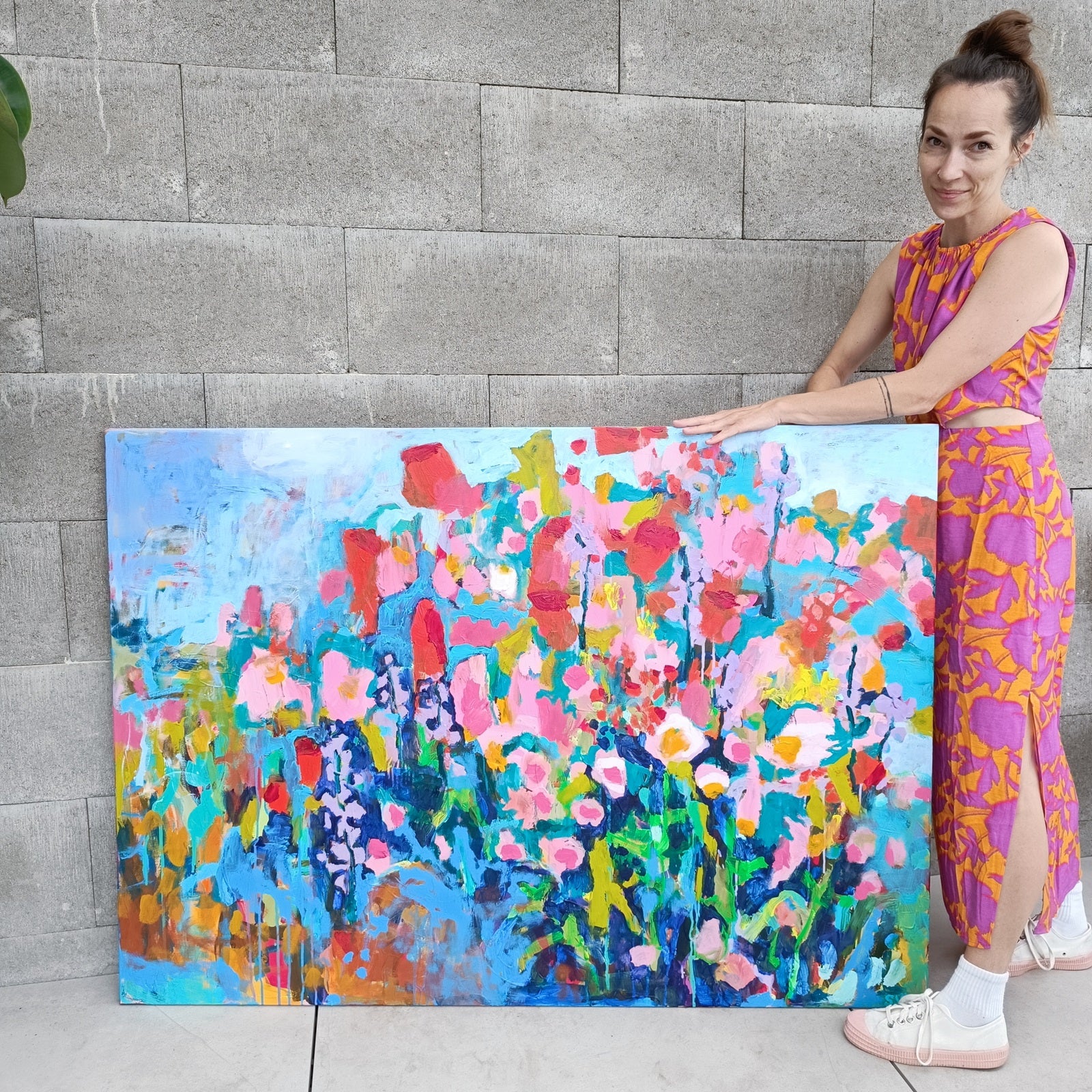 floral colorul wall art