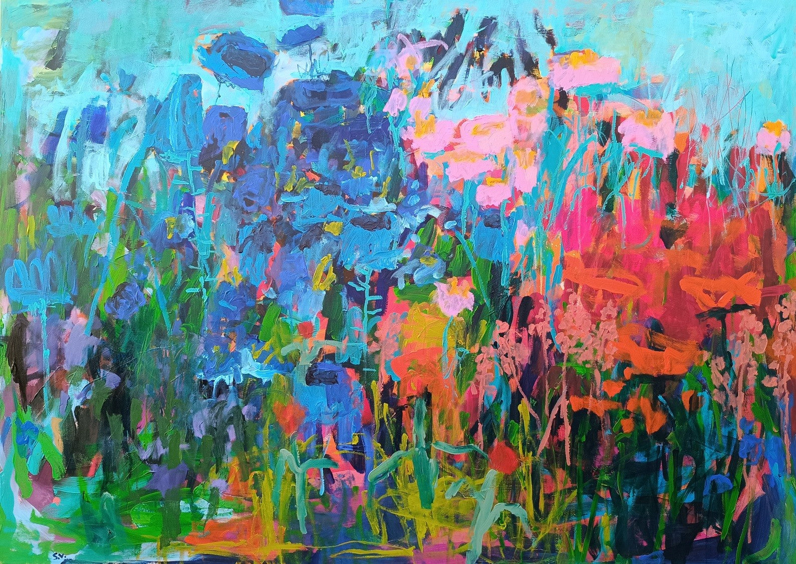 abstract colorful painting