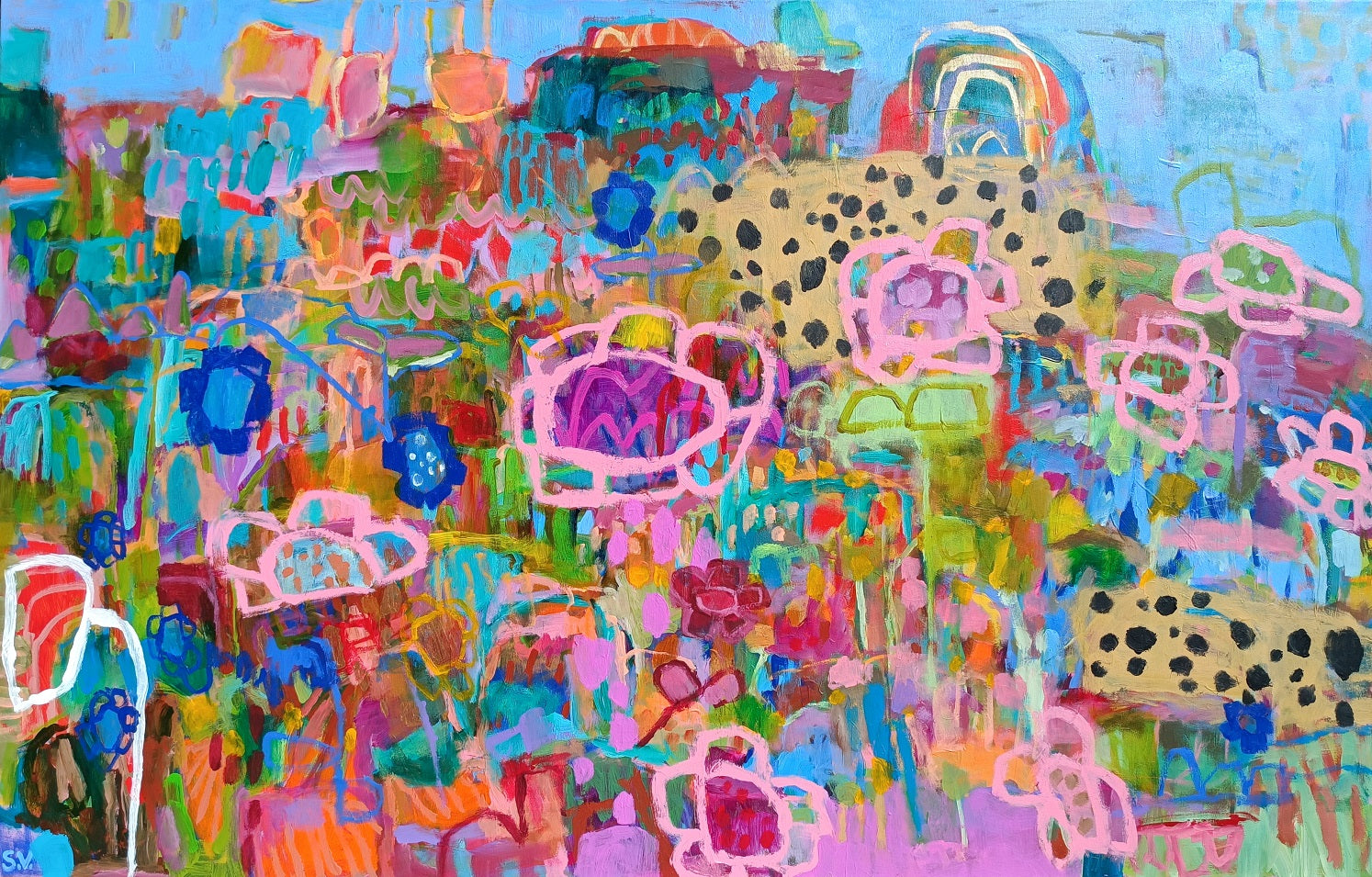 contemporary colorful painting