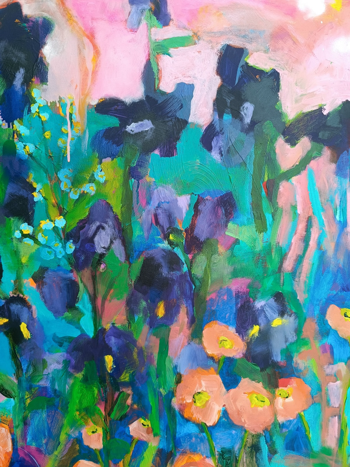 painting with flowers