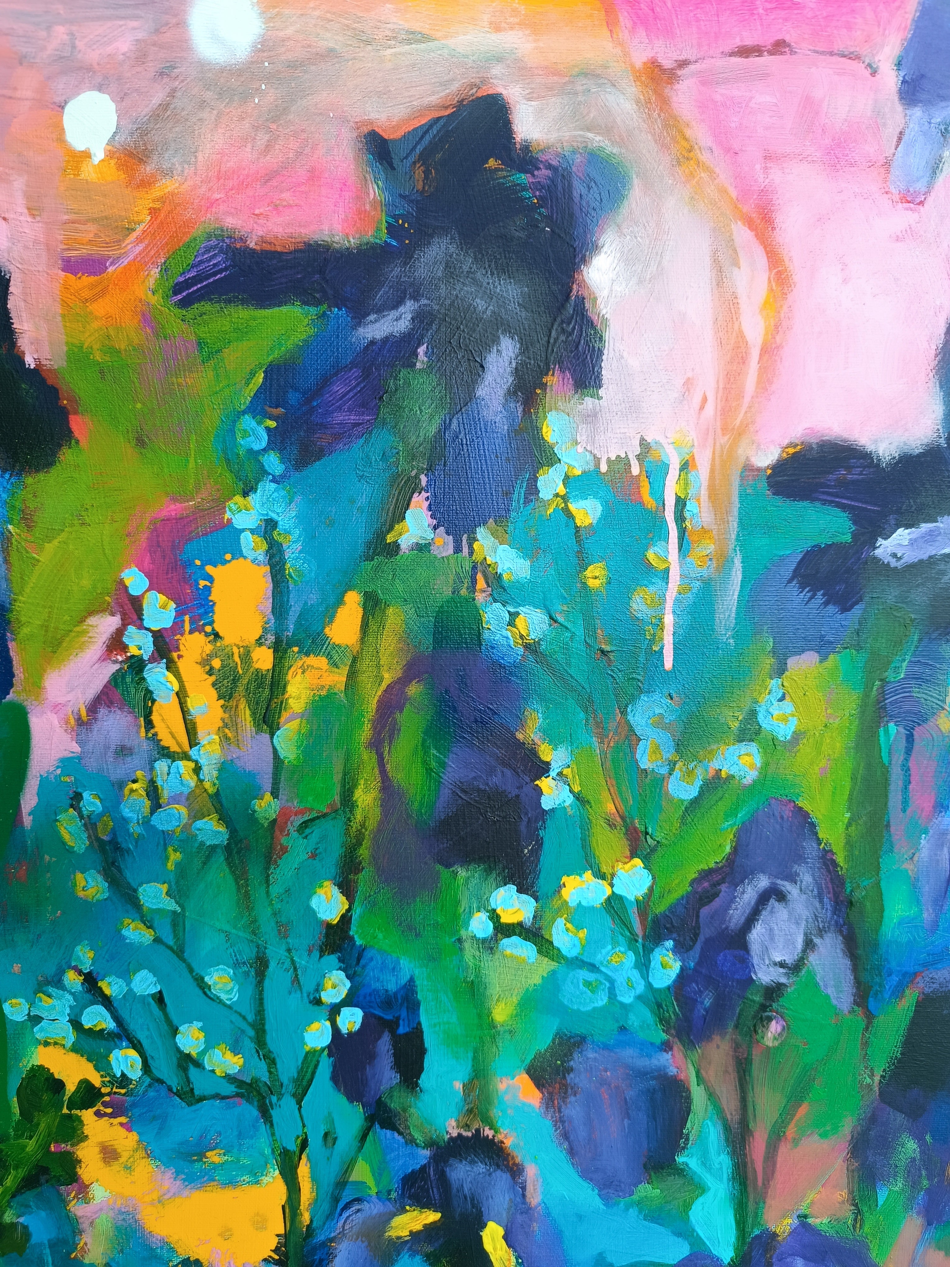 painting with flowers