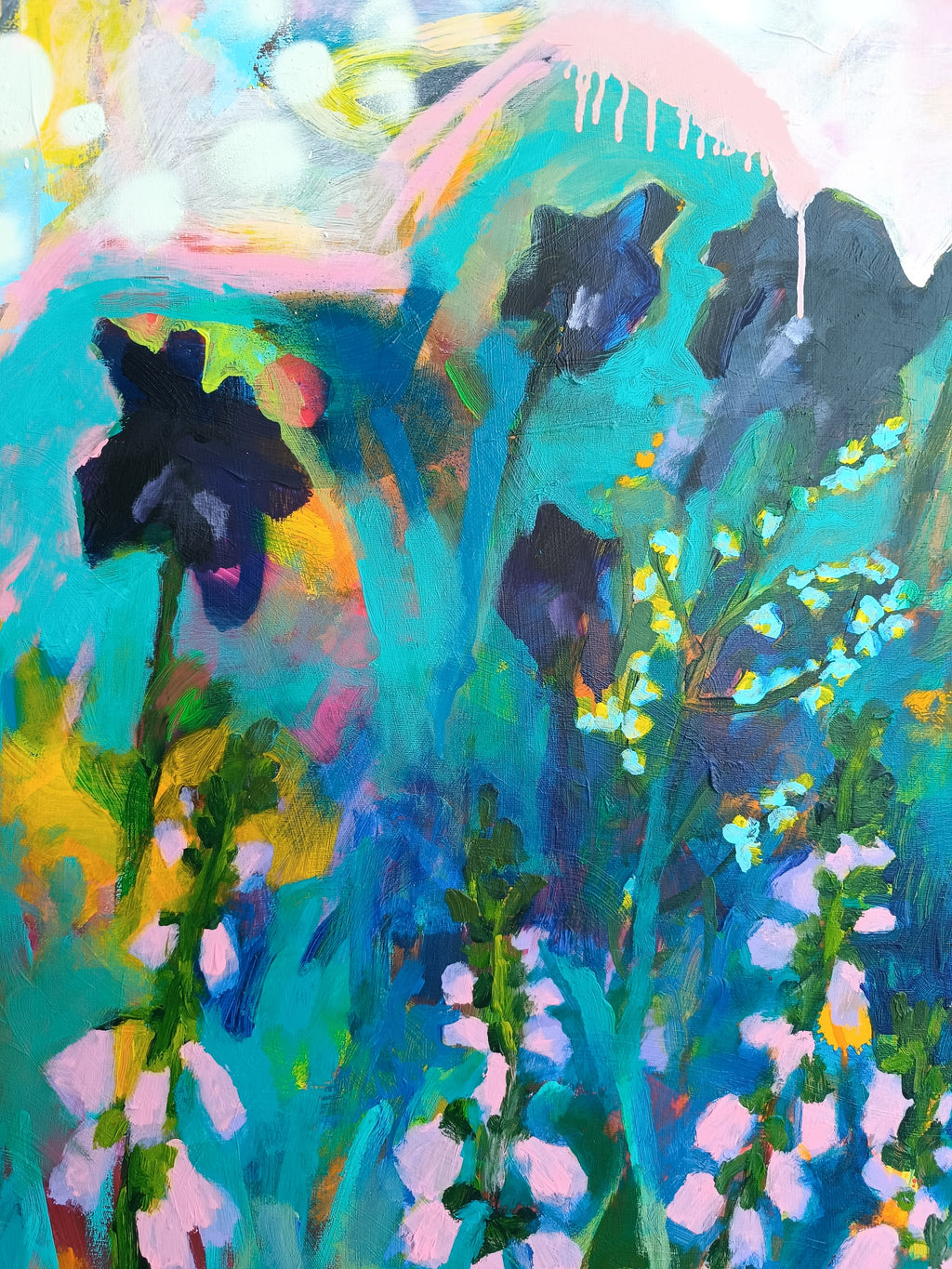 painting with flowers