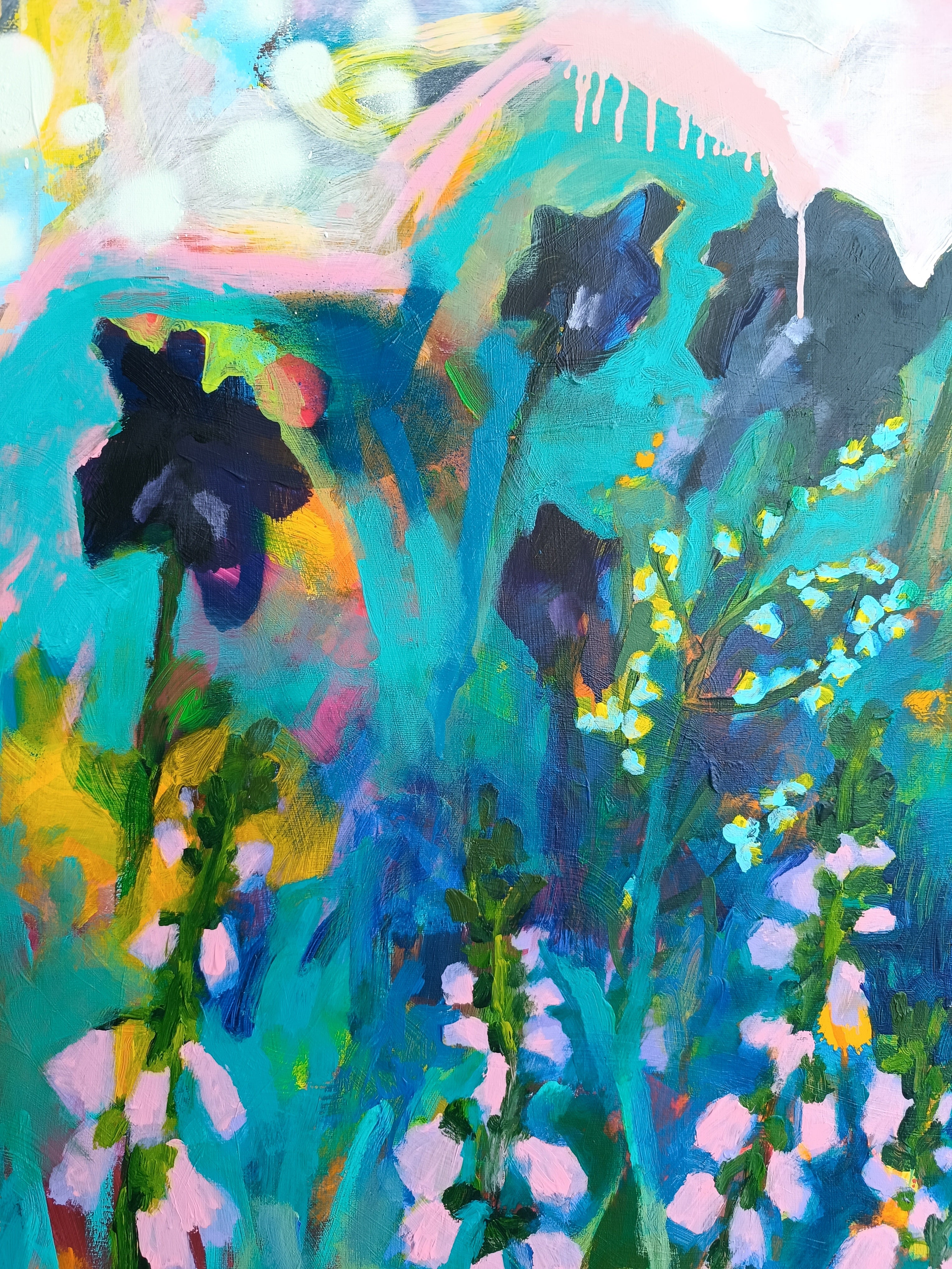 painting with flowers